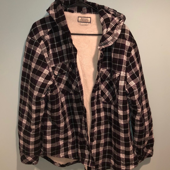 Boston Traders Jackets & Blazers - Hooded flannel jacket